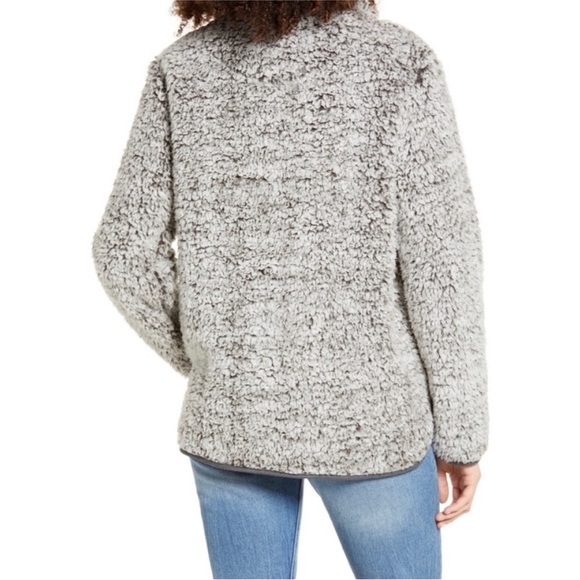 Thread & Supply Gray Turtleneck Sherpa Jacket - Picture 5 of 5